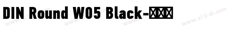 DIN Round W05 Black字体转换 DIN Round W05 Black字体转换
